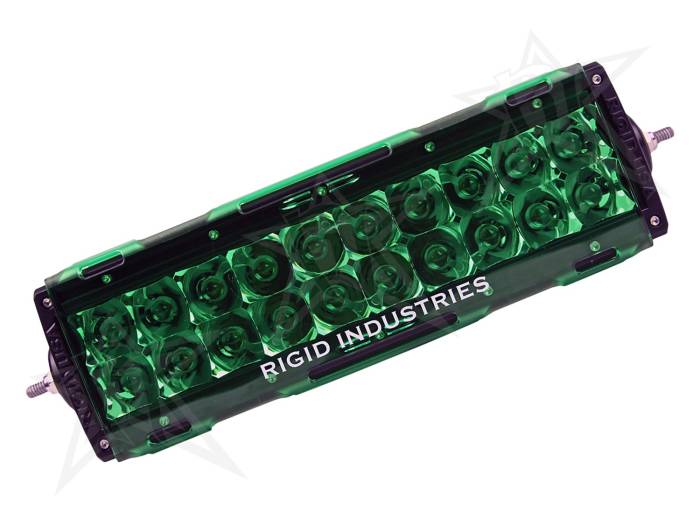 Rigid Industries - Rigid Industries 10" E-Series Light Cover - Green - trim 4" & 6" 11097