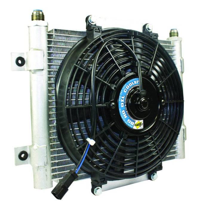 BD Diesel - BD Diesel Xtrude Core Heavy Duty Trans Cooler w/Fan & -10 JIC Male Connection 1300611