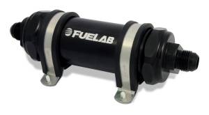 Fuelab In-Line Fuel Filter, Long with Integrated Check Valve 85801-1