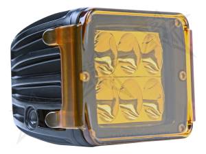 Rigid Industries Protective Polycarbonate Cover - Dually/D2 - Amber 20193