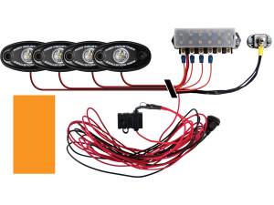 Rigid Industries Boat Deck Kit, 4 LIGHTS-AMBER 40080