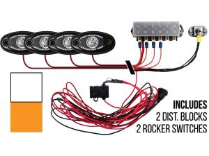 Rigid Industries Boat Deck Kit, 4 LIGHTS-2CW-2AM 40084