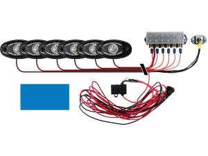 Rigid Industries Boat Deck Kit, 6 LIGHTS-BLUE 40086