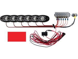 Rigid Industries Boat Deck Kit, 6 LIGHTS-RED 40087