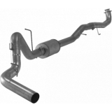 Flo-Pro Aluminized 5" Turbo Back Single Exhaust System w/Muffler 17 GM 6.6L Duramax L5P